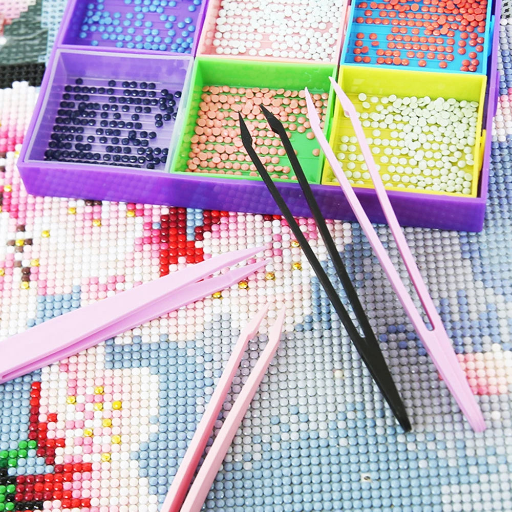 Diamond Painting Tools with Diamond Embroidery Box and Multiple Sizes Painting Pens for Adults to Make Art Craft