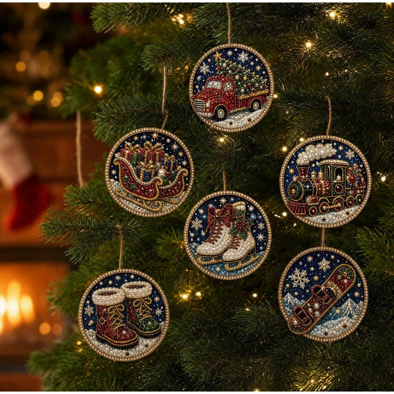 DIY Christmas Diamond Painting Kit - Create Beautiful Holiday Ornaments