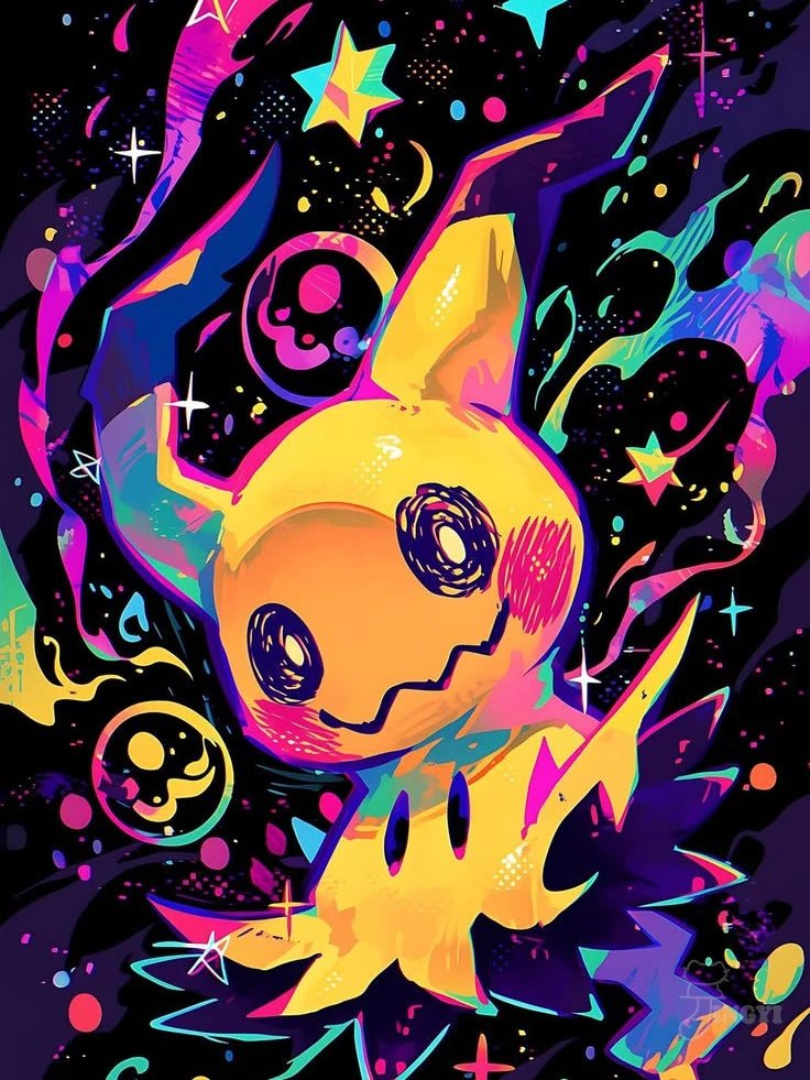 Cute Mimikyu Diamond Painting Kit 5D DIY Diamond Embroidery CrossHandmade Art Children's Gift Crafts Home Decoration