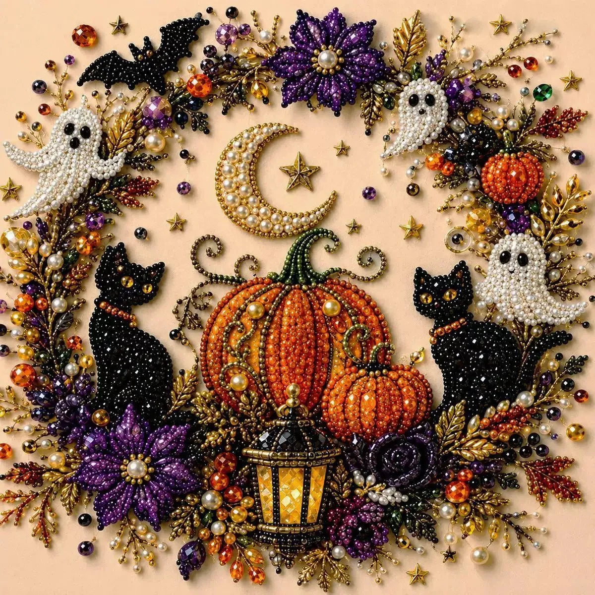 Transform Your Halloween with the DIY Halloween Pearl Painting Kit