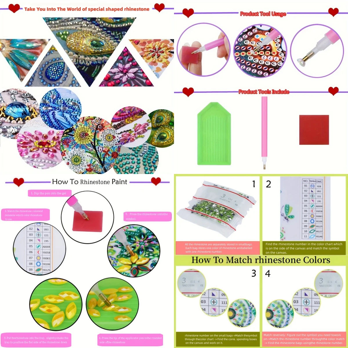 1 Piece DIY Diamond Painting Kit, Small Mirror, Mandala Pattern, PU Leather Material, Portable and Compact, for Makeup Use