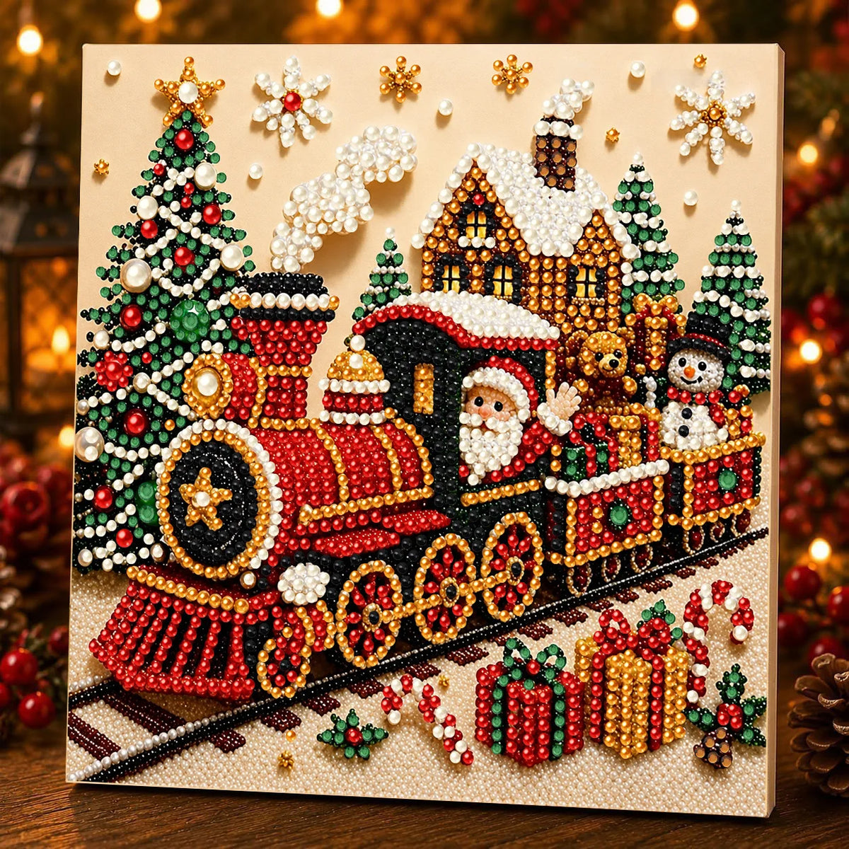 Transform Your Home with the DIY Christmas Pearl Painting Kit