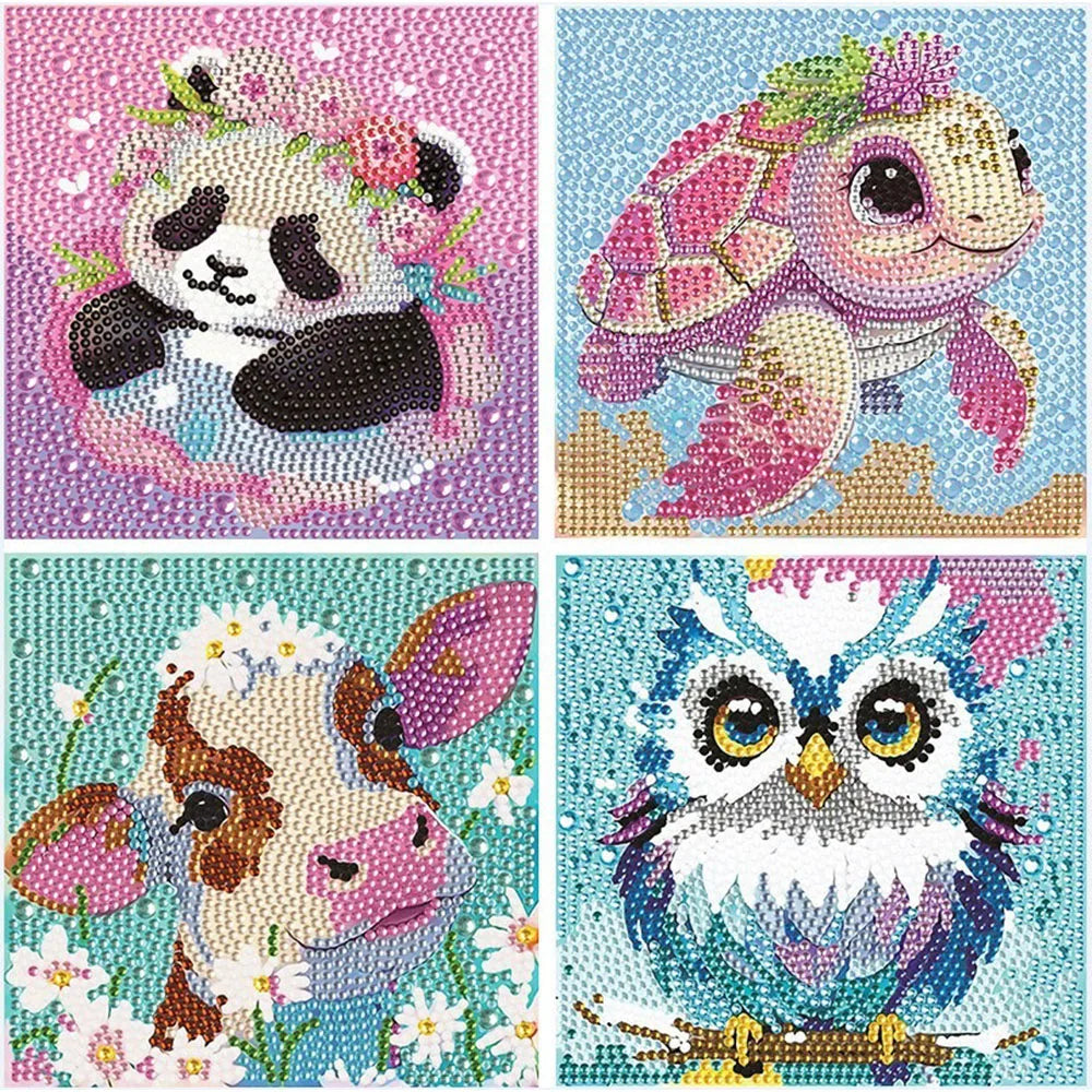 Sparkling Drill 5D DIY Diamond Painting Kit Cute Panda Diamonds Art Paint Set Suitable For Adult Release Stress Play With Family