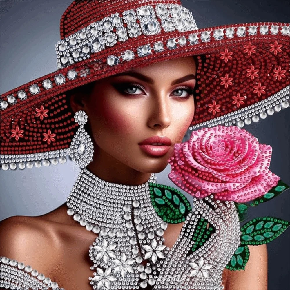 5D DIY Diamond Art Kit Special Shape Special Shaped Diamond Painting Kits 11.81 X11.81inch Partial Drill DIY Diamond Painting