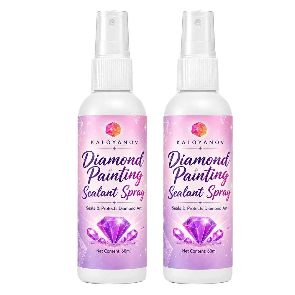 KALOYANOV Diamond Painting Sealant Spray (60ml) for Diamond Art Accessories, Clear Waterproof Finish, Easy to Use, No Yellowing