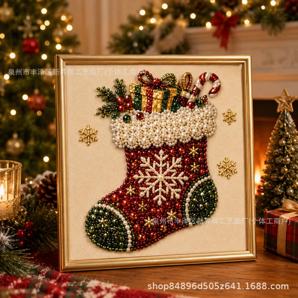 Transform Your Holidays with the Christmas Pearl Diamond Painting Kit