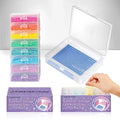 8pcs Diamond Painting Accessories Trays with Lids, Easy to Carry,2-in-1 Diamond Art Storage and Diamond Art Trays, Bead Storage