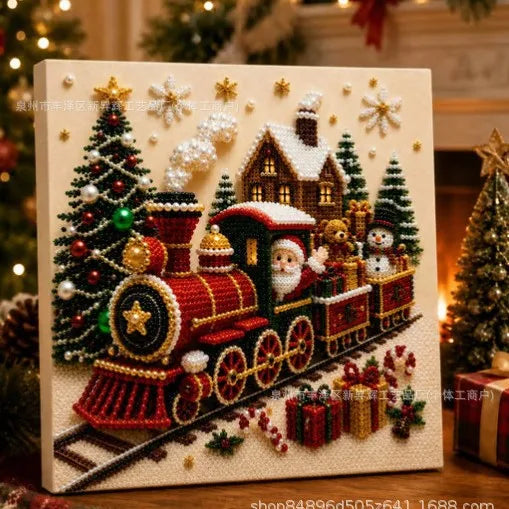 Transform Your Holidays with the Christmas Pearl Diamond Painting Kit