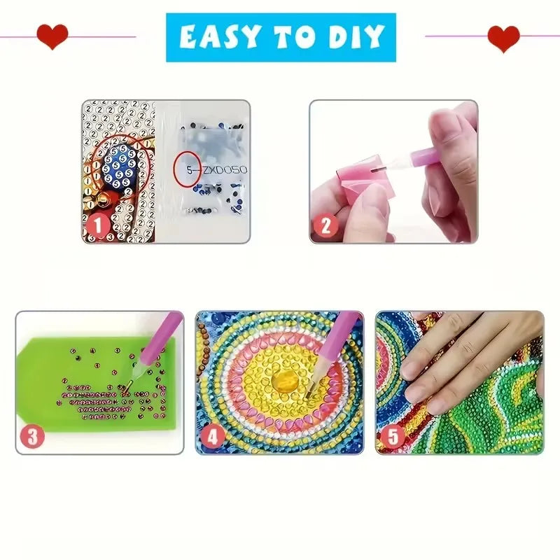 Elevate Your Creativity with Our DIY Diamond Painting Card Set – Unique Animal and Cat Designs