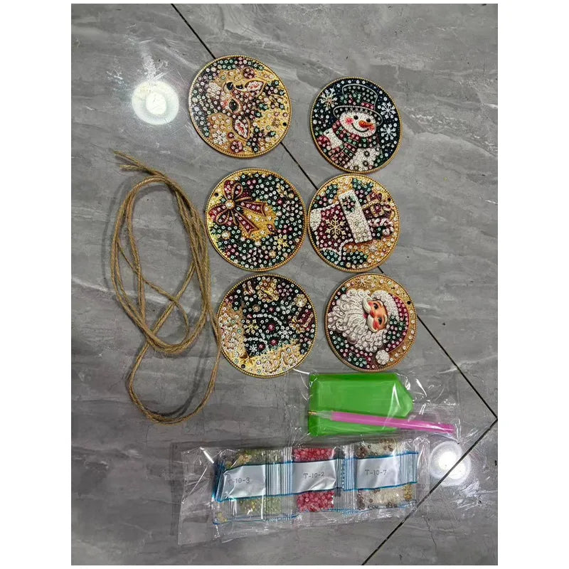 DIY Christmas Diamond Painting Kit - Create Beautiful Holiday Ornaments