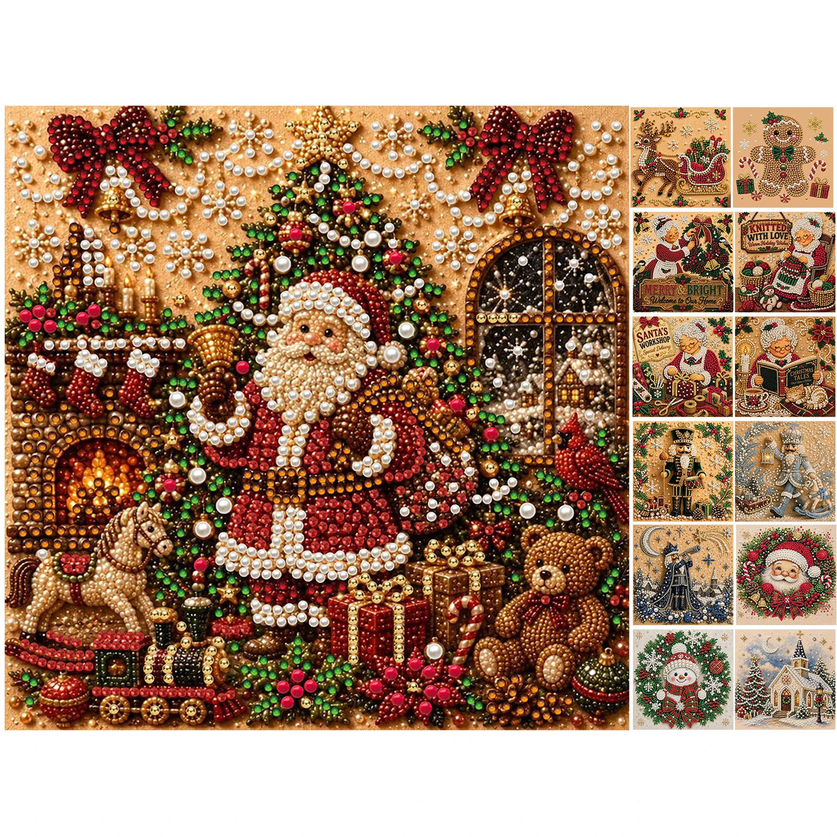 DIY Christmas Pearl Painting Kit – Elevate Your Holiday Decor with Handmade Art