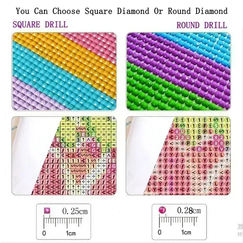 This AB 5D DIY Diamond Painting Kit Features a cartoon Christmas Castle Design and Is an Ideal Choice for Beginners.