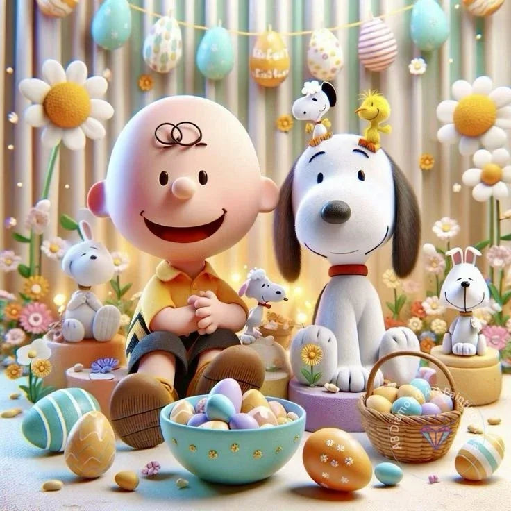 Peanuts Snoopy Diamond Painting Kit 5D DIY Diamond Handmade Art Gift Crafts Home Decor,No Frame