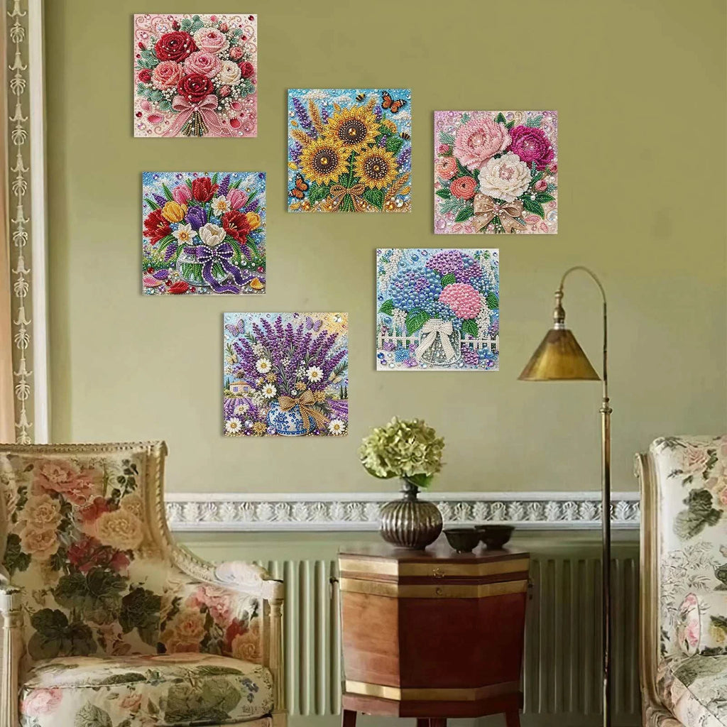DIY Pearl Diamond Painting Kit: Floral Art for Creative Relaxation