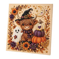 DIY Halloween Framed Diamond Art Pearl Painting Kit 7.87x7.87inch Pearl Diamond Dots Gem Art Craft Pearl Diamond Dots Painting