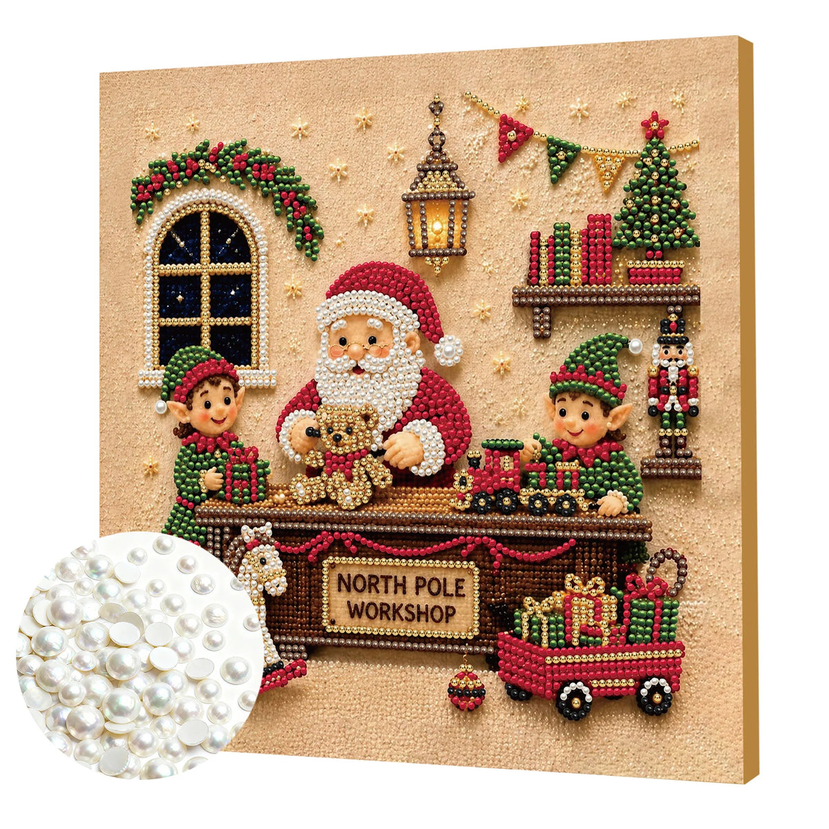 Christmas Pearl Diamond Painting Kit: Create Stunning Art with Ease