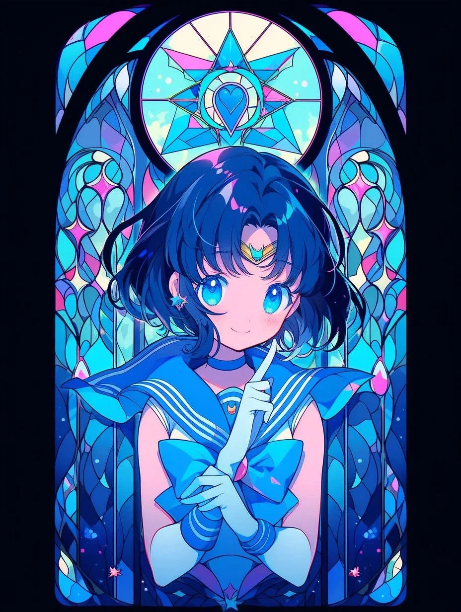 5D DIY Diamond Painting Kit Beauty Girl Warrior Moon Japanese Anime Cross Embroidery Handmade Embroidered Mosaic Art Gift