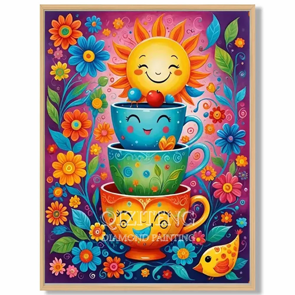 Transform Your Space with the DIY Diamond Painting Kit: Pink Flower Field Elegance