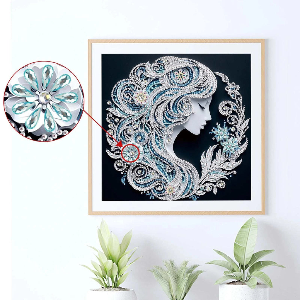 Special Shape Diamond Art Painting Kits for Adults and Beginners,DIY beauty Diamond Art Painting for Home Wall Decoration Gifts