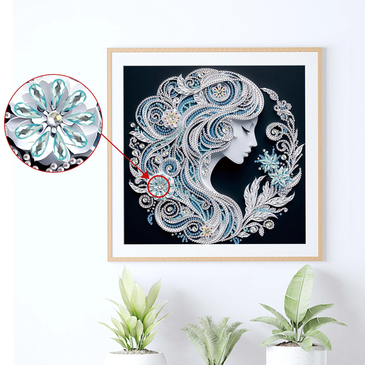 Special Shape Diamond Art Painting Kits for Adults and Beginners,DIY beauty Diamond Art Painting for Home Wall Decoration Gifts