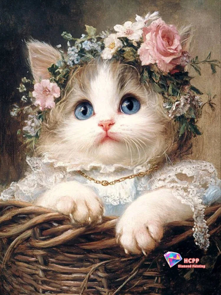 Diamond Painting Kits for Home Decor - Artistic Craft for Cat Lovers