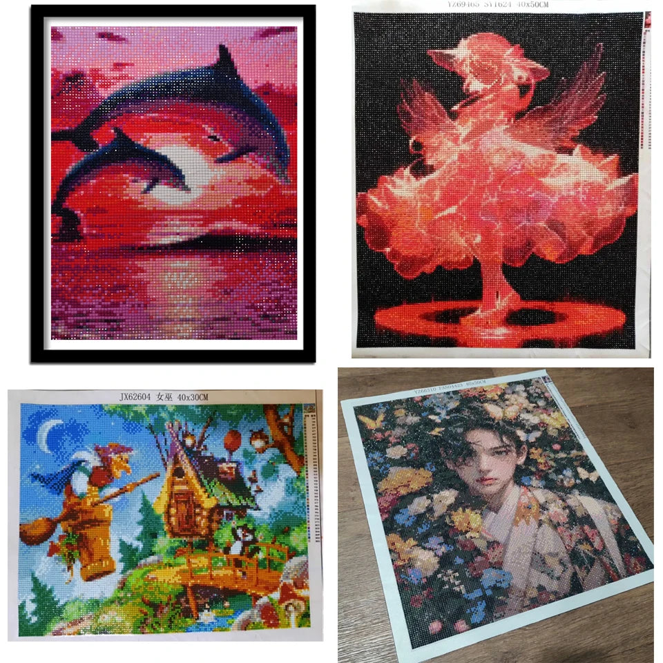 Diy Diamond Painting Kits Funny Dog Square Diamond Embroidery Animal Cross Stitch Crystal Diamond Art Home Decor ﻿
