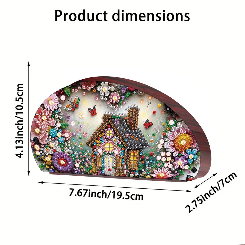 Diamond Painting Kit Organizer Box-Animals and Flowers Pattern DIY Special Shape Diamond Painting Home Decoration Storage Box