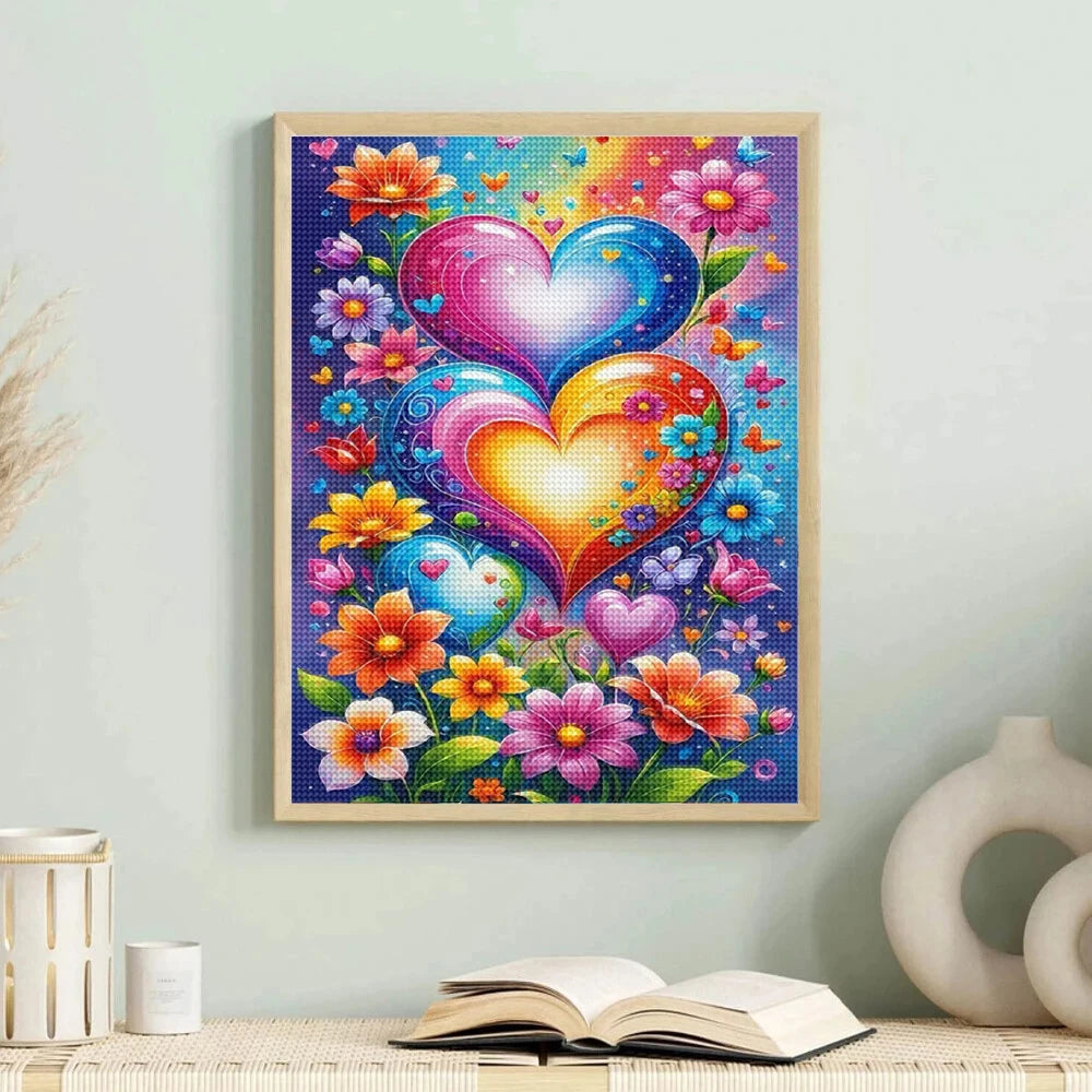 Transform Your Space with the DIY Diamond Painting Kit: Pink Flower Field Elegance