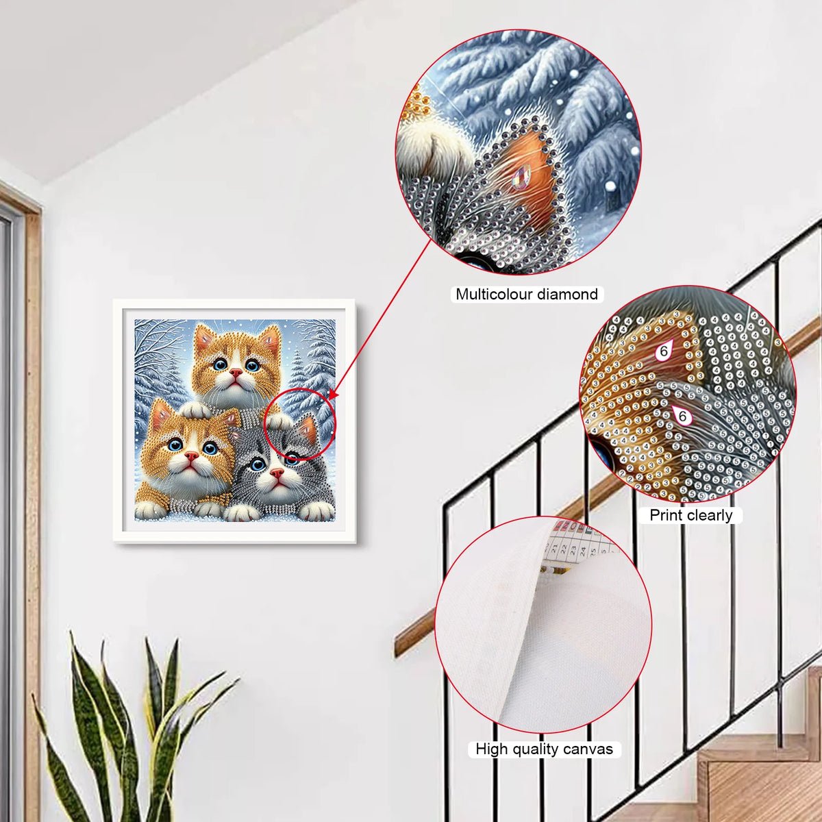 5D DIY Diamond Painting Flower Kit Kitten Decoration DIY Alien Drill Diamond Mosaic Art Gift Crafts Wall Home Decoration