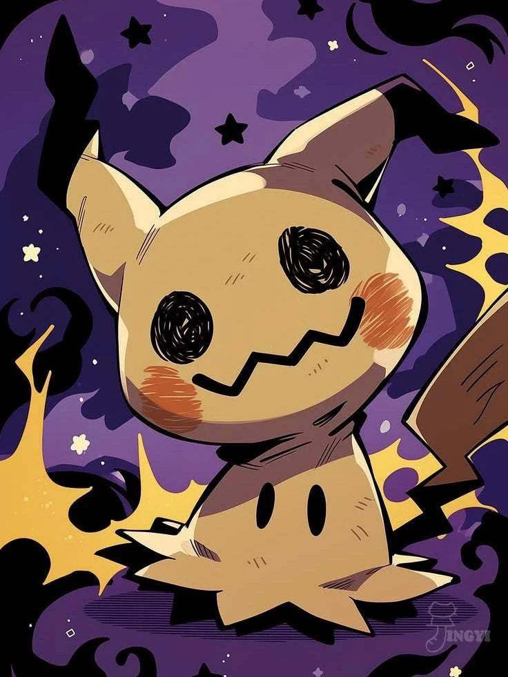 Cute Mimikyu Diamond Painting Kit 5D DIY Diamond Embroidery CrossHandmade Art Children's Gift Crafts Home Decoration