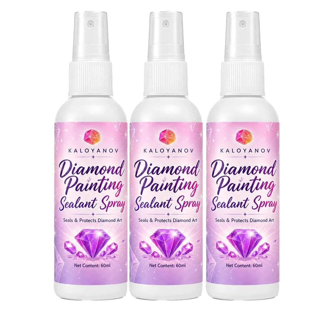 KALOYANOV Diamond Painting Sealant Spray (60ml) for Diamond Art Accessories, Clear Waterproof Finish, Easy to Use, No Yellowing