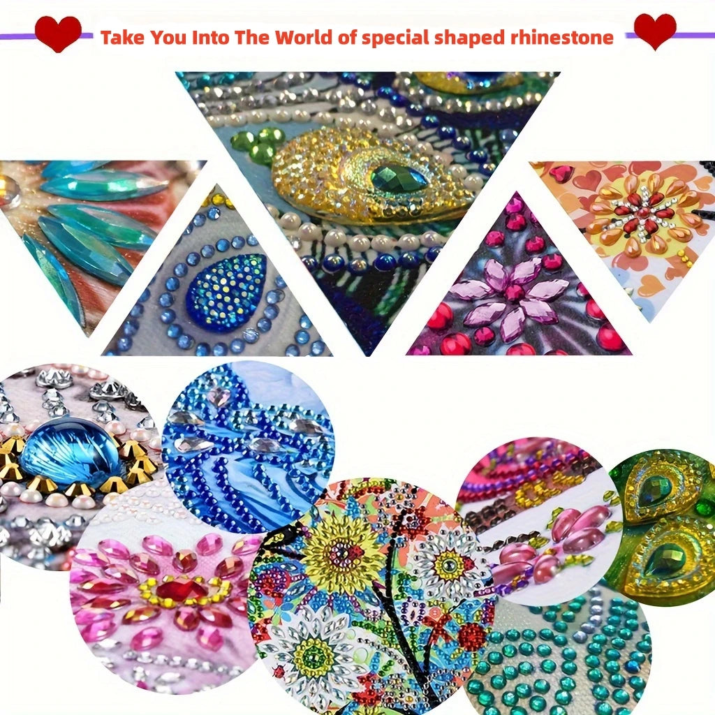 Diamond Painting Kit DIY Paper Dot Diamond Label Box - Animal Pattern - Suitable for Teachers and Reading Rooms, Study and Offic