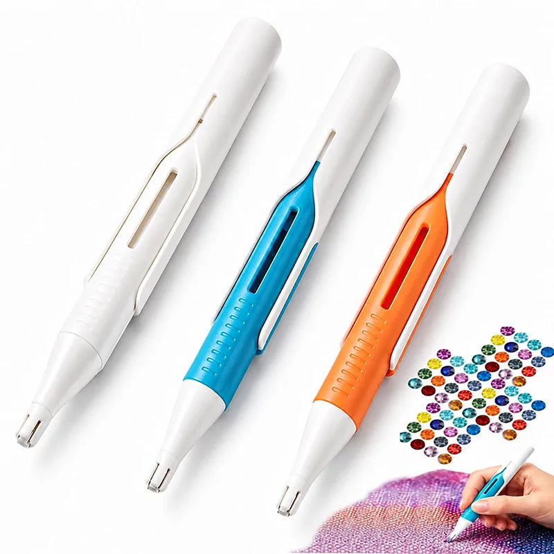 Diamond Painting Bead Dispenser Diamond Art Tool Pen Auto-feed Round Drill Applicator For Diamond Painting Diy Craft Accessory