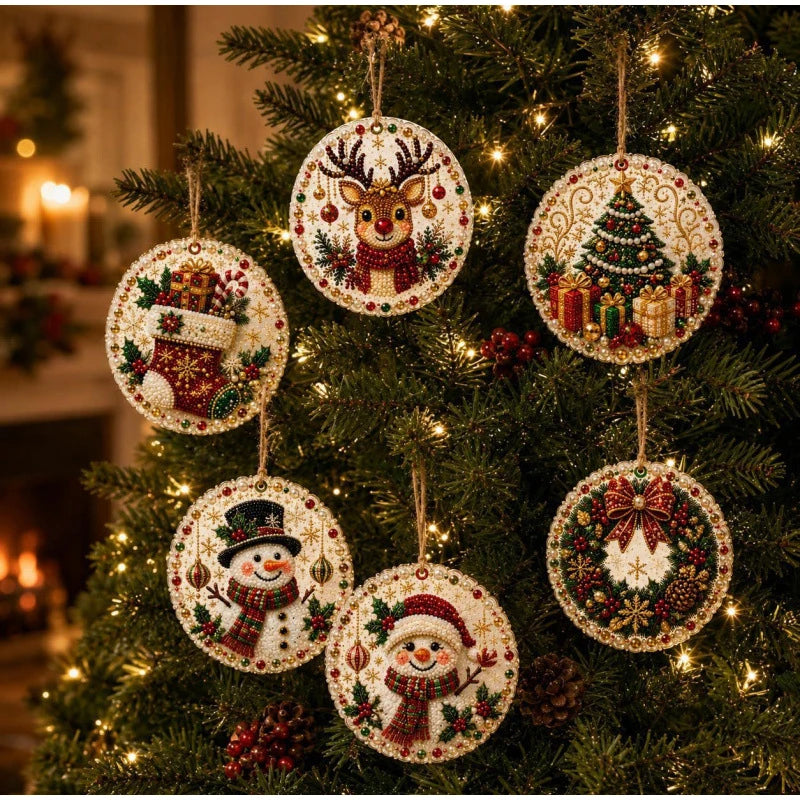 DIY Christmas Diamond Painting Kit - Create Beautiful Holiday Ornaments