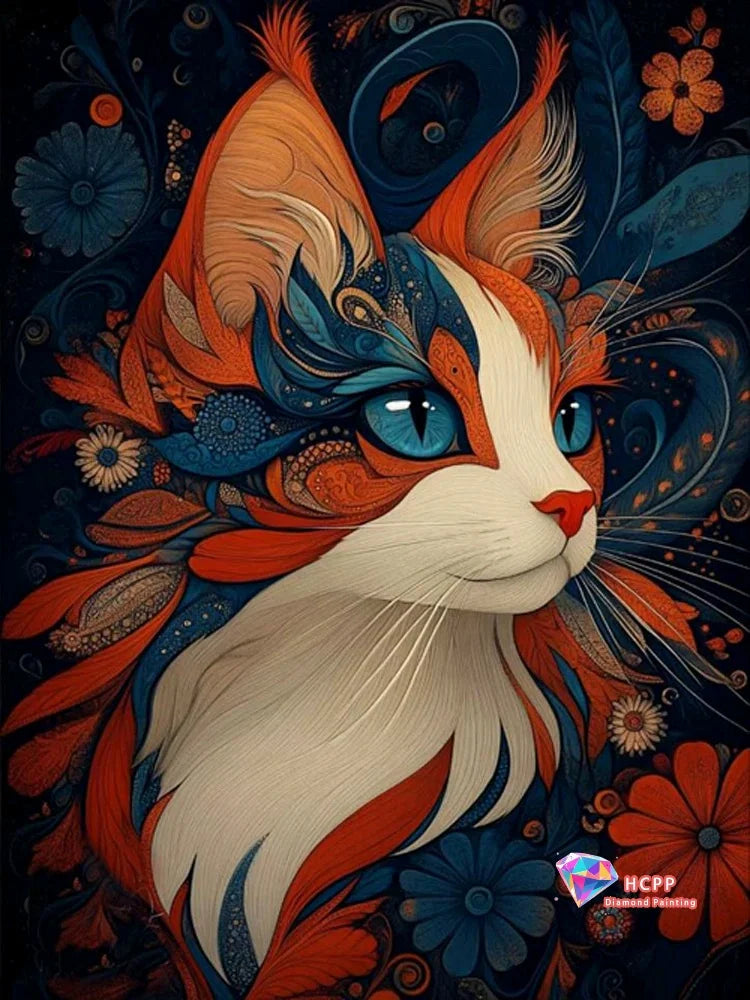 Square Round Diamond Painting Kits Cross Stitch Kit Animal DIY Art Diamond Mosaic Cat Picture Of Embroidery Home Decor Gift
