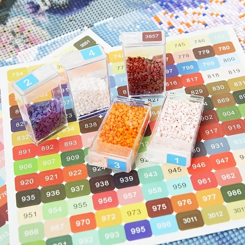 Diamond Painting Kit with Stickers: Unleash Your Creativity with 447 Colorful DMC Chart Stickers