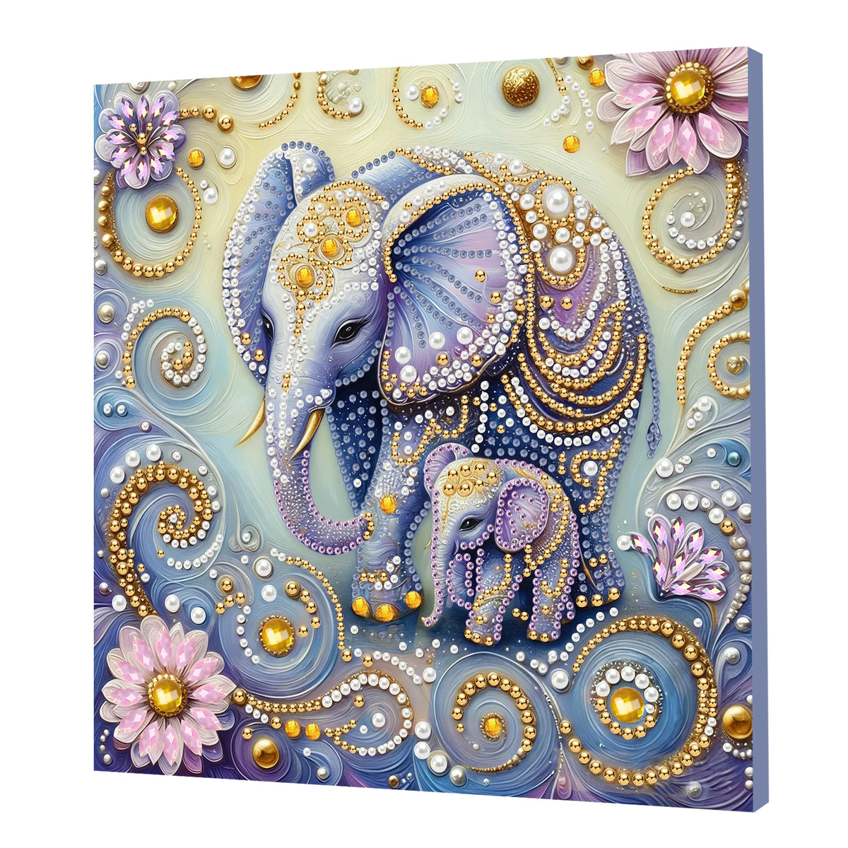 DIY Pearl Art Painting Set with Frame 9.84x9.84in Diamond Art Pearl Painting Kit for Adults Beginners Gift Idea Home Wall Decor
