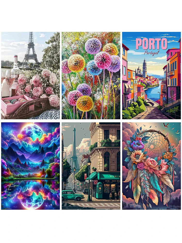 5D Diy Diamond Paintings Kits New 2025 Accessories 30x40 cm Wall Art Diamond Art Painting Kits Embroidery Full Crystal Mosaic