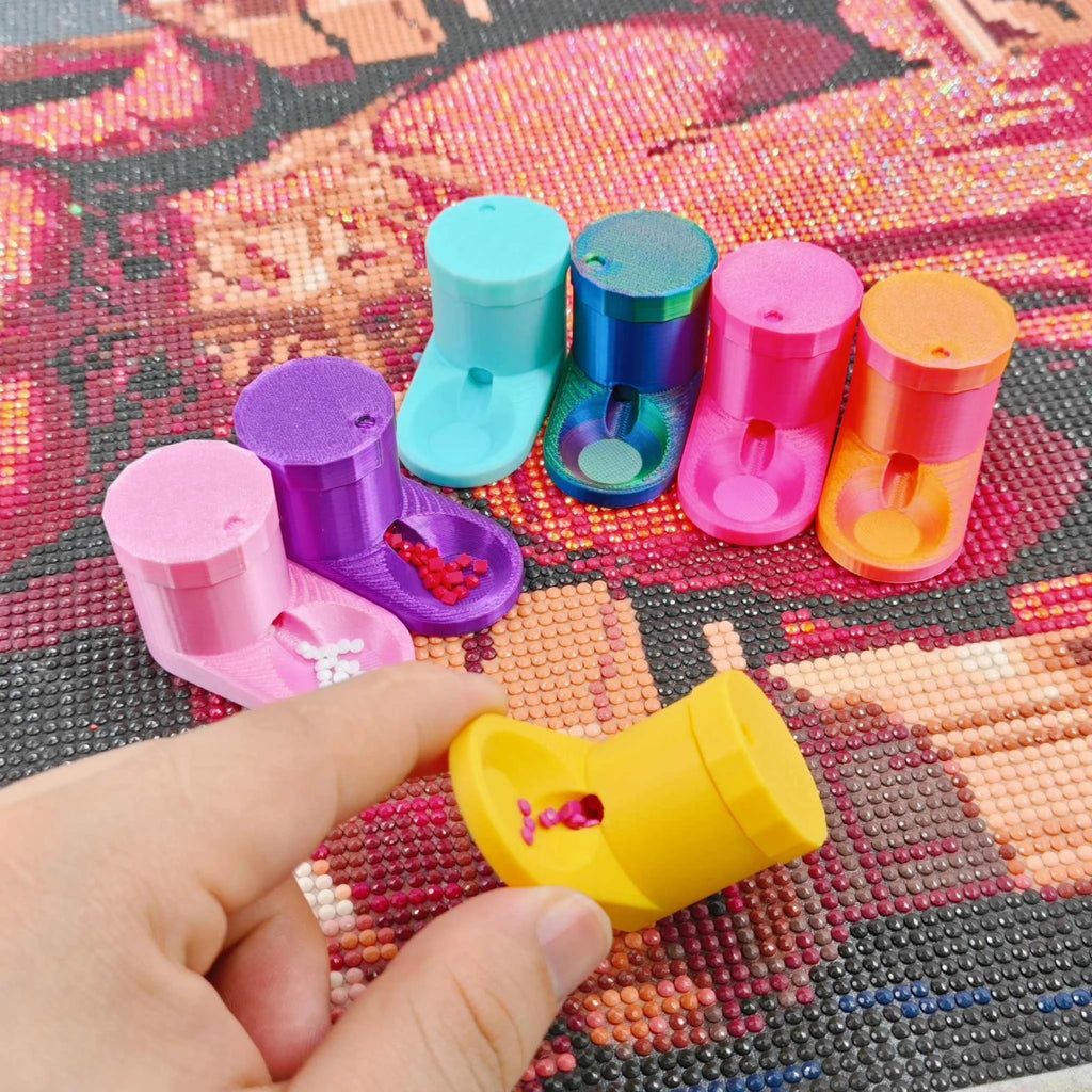 Diamond Painting Drill Shaker Tray, 3D Printed Quick Flip Diamond Drill Sorting Tool, Diamond Art Accessories for 5D DIY Craft