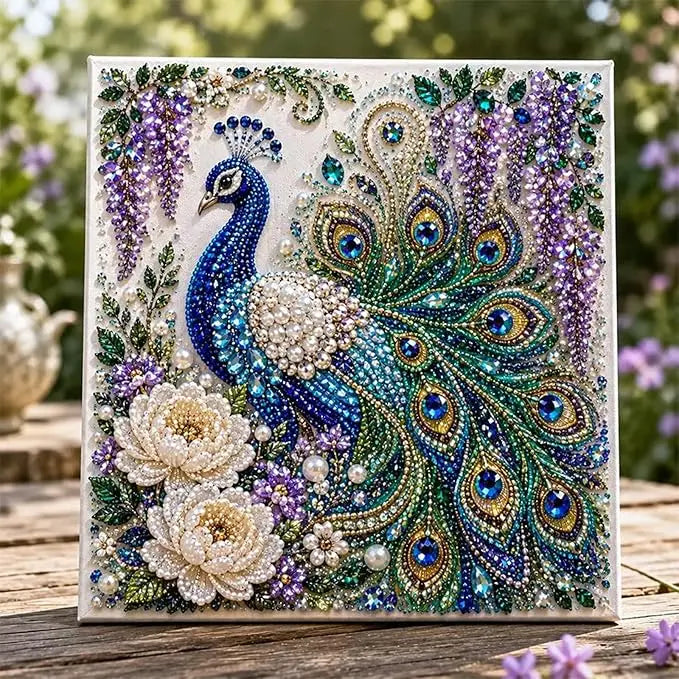 Animal Diamond Pearl Art DIY Craft Kit Pearl Art Kits for Adults 5D Diamond Painting for Beginner Handmade Home Wall Decor
