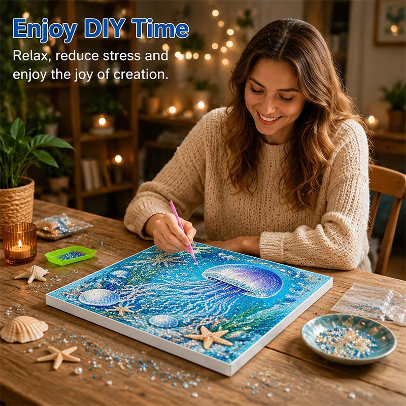 Octopus Diamond Painting Kit – Sparkling DIY Art for Home Decor