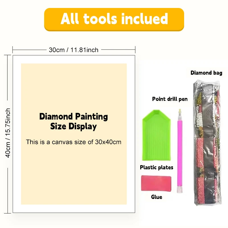 5D DIY Diamond Painting Kit Beauty Girl Warrior Moon Japanese Anime Cross Embroidery Handmade Embroidered Mosaic Art Gift