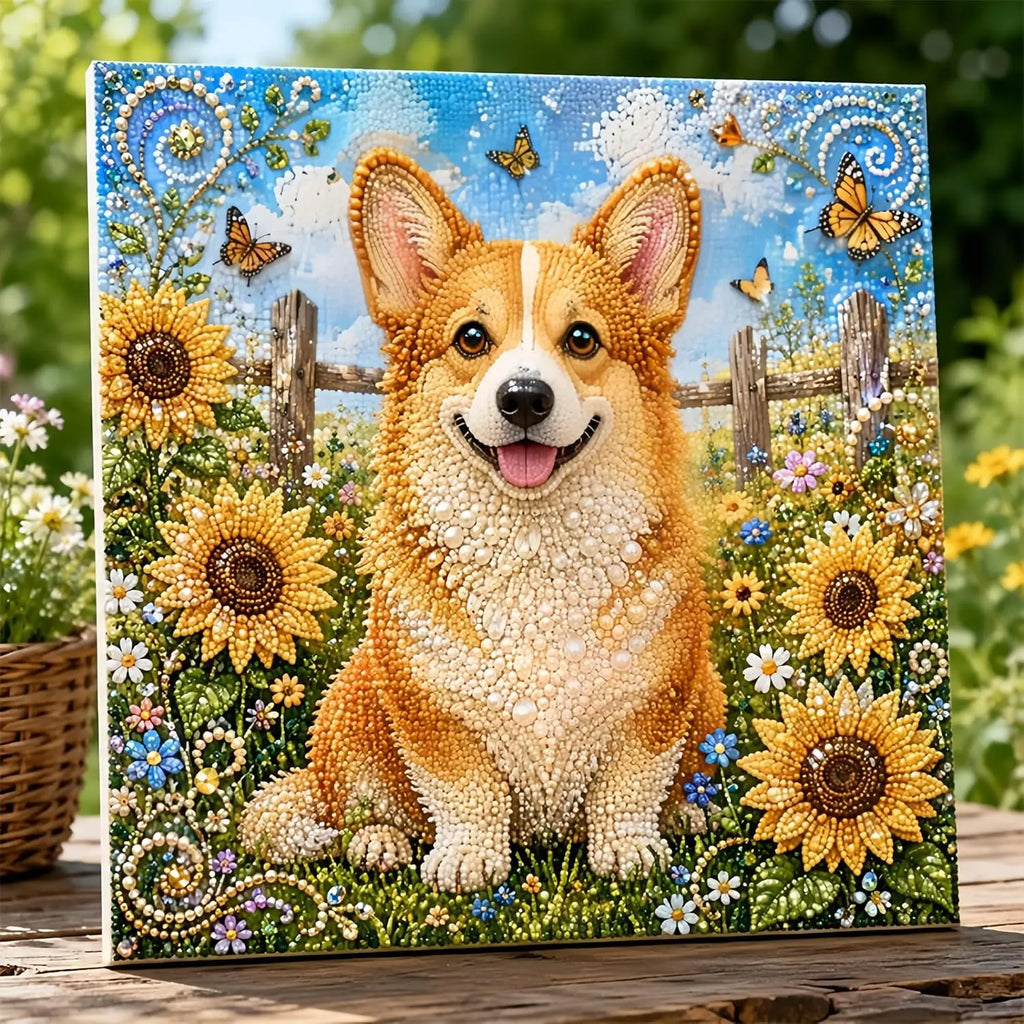 Animal Diamond Pearl Art DIY Craft Kit Pearl Art Kits for Adults 5D Diamond Painting for Beginner Handmade Home Wall Decor