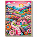 Transform Your Space with the DIY Diamond Painting Kit: Pink Flower Field Elegance