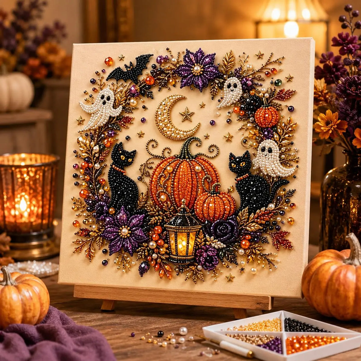 Transform Your Halloween with the DIY Halloween Pearl Painting Kit