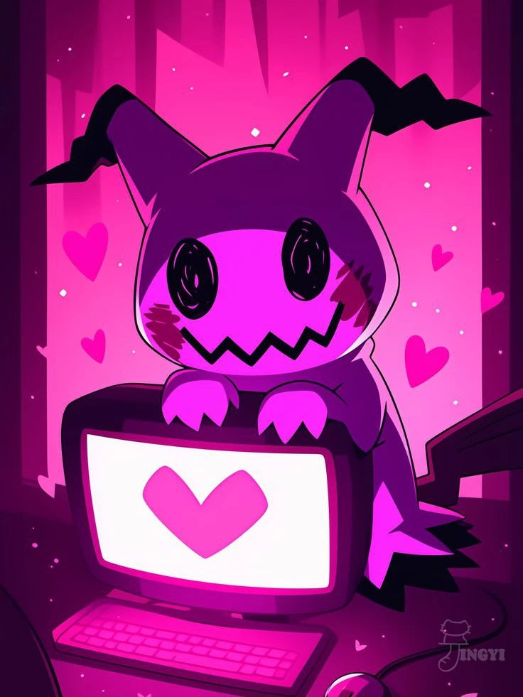Cute Mimikyu Diamond Painting Kit 5D DIY Diamond Embroidery CrossHandmade Art Children's Gift Crafts Home Decoration