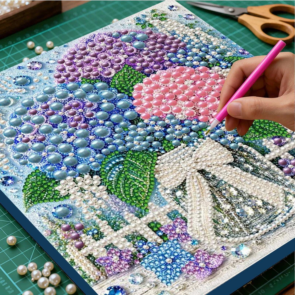 DIY Pearl Diamond Painting Kit: Floral Art for Creative Relaxation