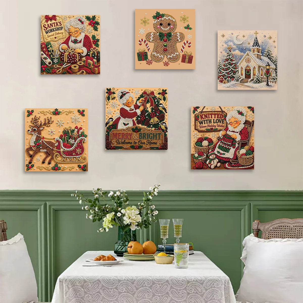 DIY Christmas Pearl Painting Kit – Elevate Your Holiday Decor with Handmade Art