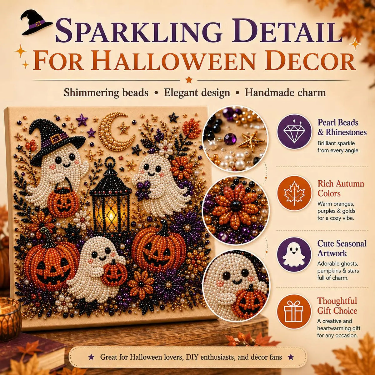 Transform Your Halloween with the DIY Halloween Pearl Painting Kit