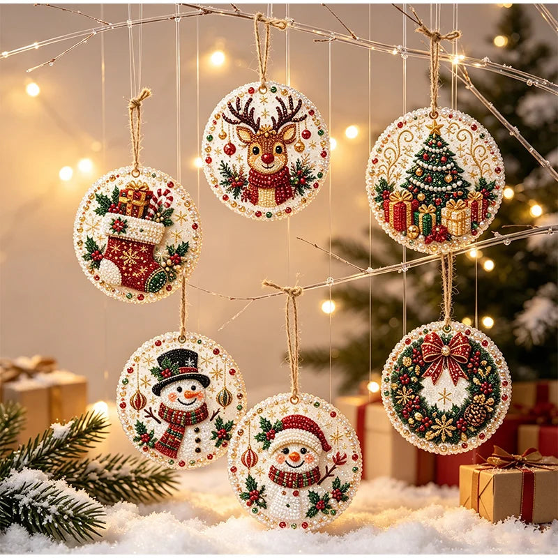 DIY Christmas Diamond Painting Kit - Create Beautiful Holiday Ornaments